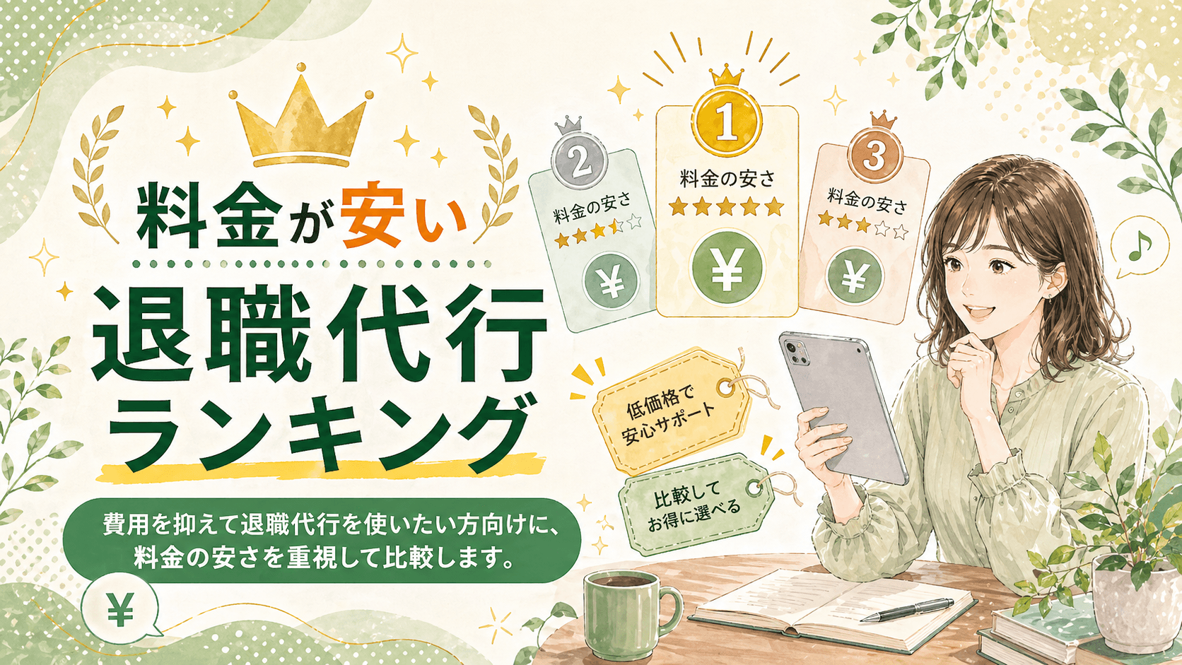 料金の安い退職代行ランキング