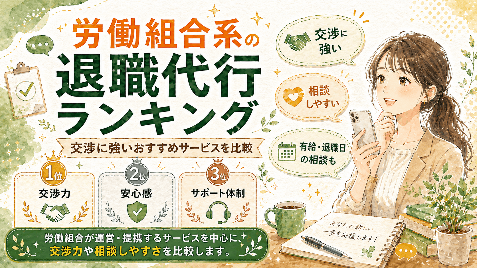 労働組合系の退職代行ランキング