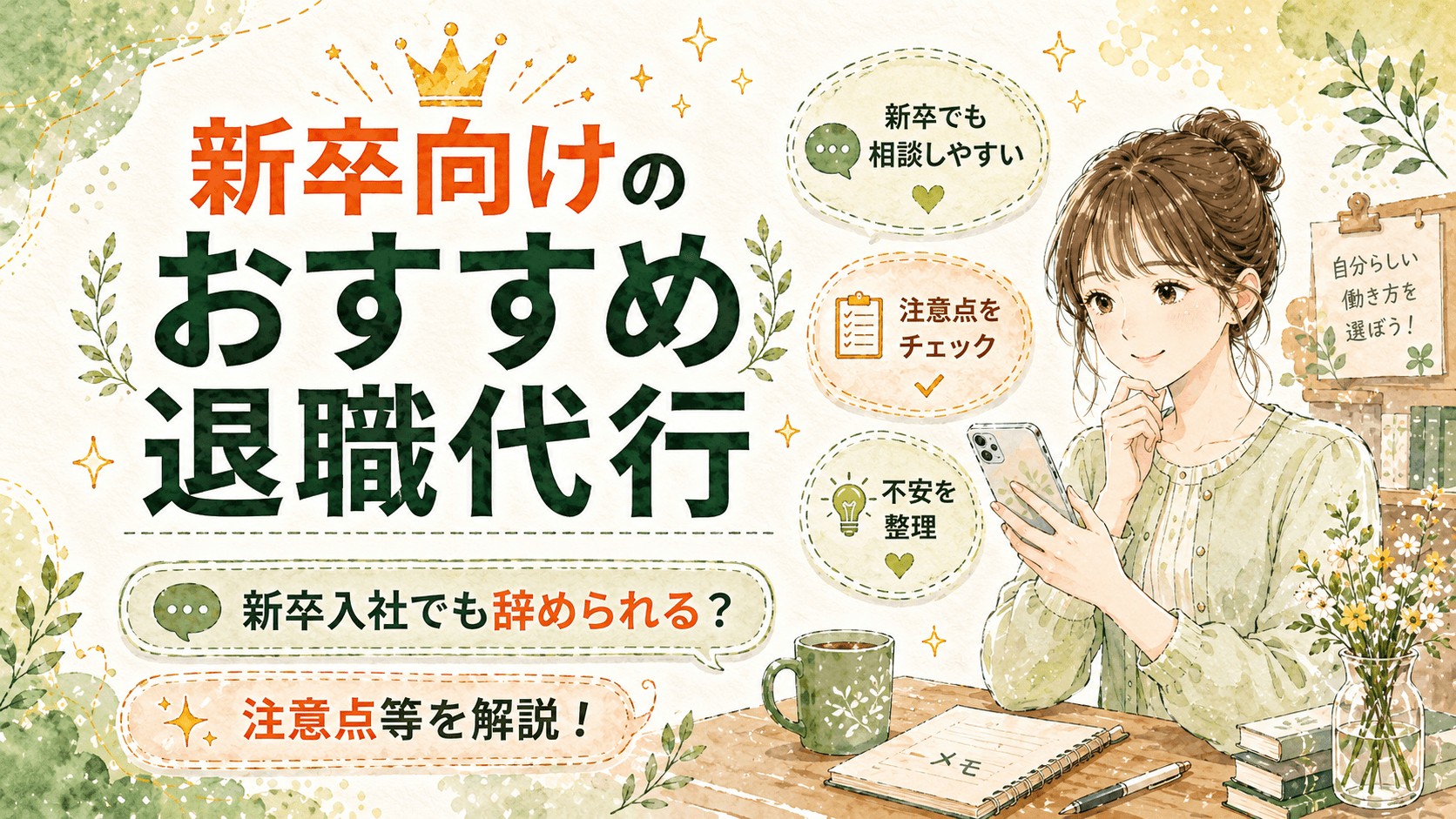 新卒向けのおすすめ退職代行